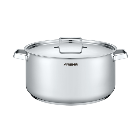 Arshia 28cm Stainless Steel Casserole with Lid Arshia 28cm Stainless Steel Casserole with Lid