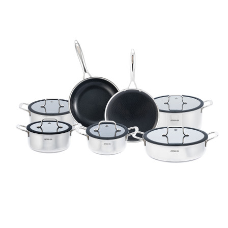 Arshia 12-piece Stainless Steel Cookware  Set