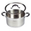 Arshia Stainless Steel Casserole with Glass Lid 24cm
