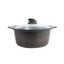 Arshia Nonstick Granite Casserole 20cm With Glass Lid