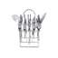 Arshia Gold And Silver Cutlery 38PC Set with stand