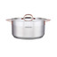 Arshia  Stainless Steel Casserole with 2Lid 20cm Cooper