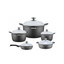 Arshia Premium 10pcs Die Cast Cookware Set Silver