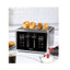 Arshia Digital Bread Toaster Black - 2 Slot, 4 Slice, Baguette Control