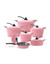 Arshia 12Ppcs Cookware Set  Pink