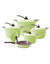 Arshia 10PCS Cookware Set Green