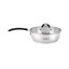 Arshia Stainless Steel Frypan long Handle  with 2 Lids 24 cm