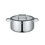 ARSHIA SS050 STAINLESS STEEL NON STICK 3PLY CASSEROLE WITH LID 24CM