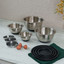 Arshia 12PCs Stainless Steel Mixing Bowl Set with Grater