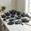 Arshia 25Piece Die-Cast Aluminum Cookware Set