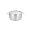 Arshia 9-Piece Stainless Steel Cookware Set Satin-Finish Stainless Lids