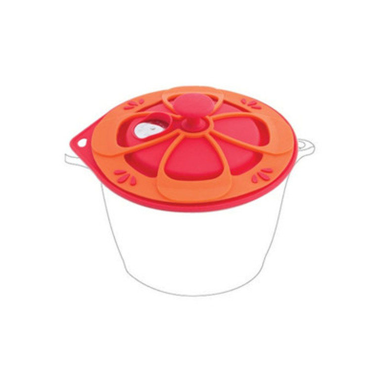 Arshia Intelligent Lid with Pot Mat | Red and Orange