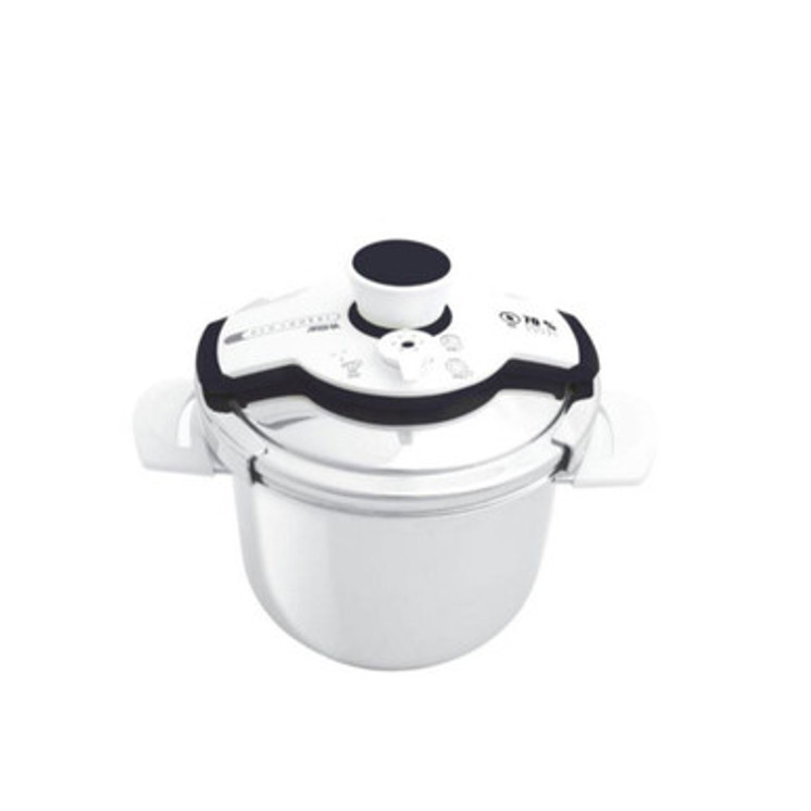 Arshia Stainless Steel Pressure Cooker 5L White