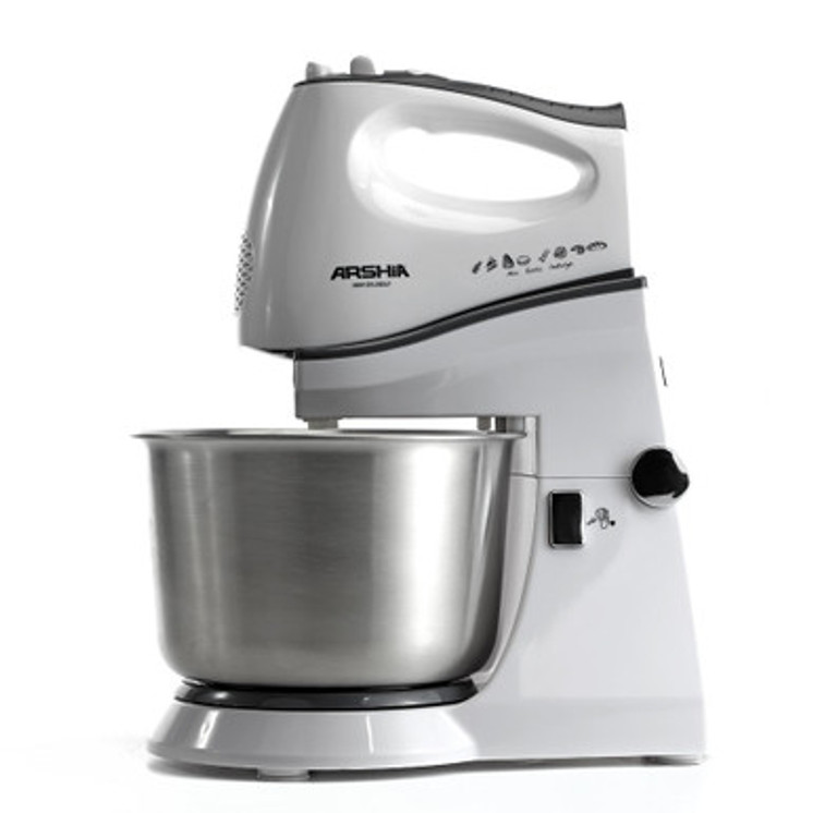 Arshia Hand stand Mixer with Bowl White