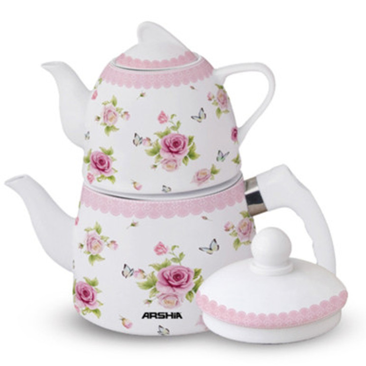 Arshia Stovetop Teapot and Kettle Assorted Colors Rose