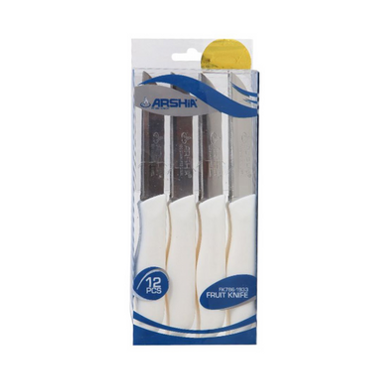 Arshia 71mm 12-piece Fruit Knife Set