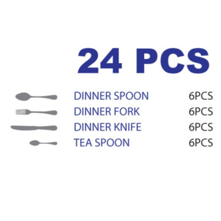 Arshia Cutlery Set 24pcs Silver TM130S