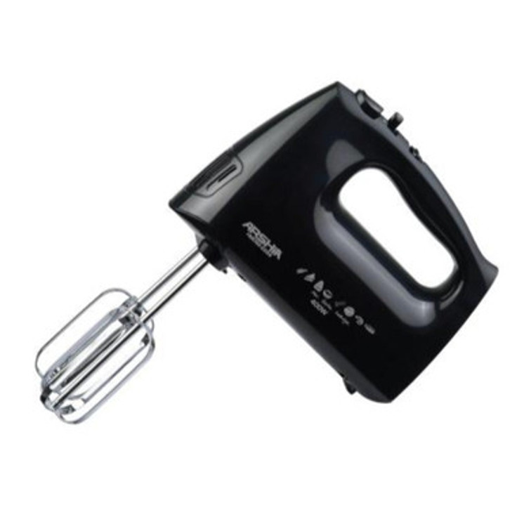 Arshia Hand Mixer Black with BS Plug 5 Speed with Turbo Function