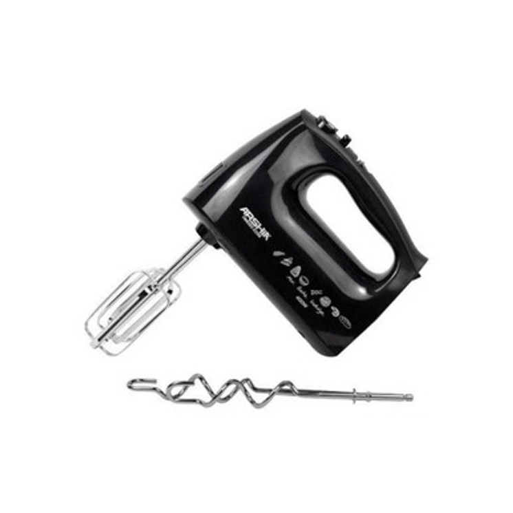 Arshia Hand Mixer Black with BS Plug 5 Speed with Turbo Function