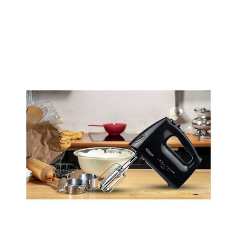 Arshia Hand Mixer Black with BS Plug 5 Speed with Turbo Function