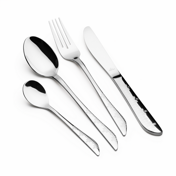 Arshia 86-piece Silver Cutlery Set