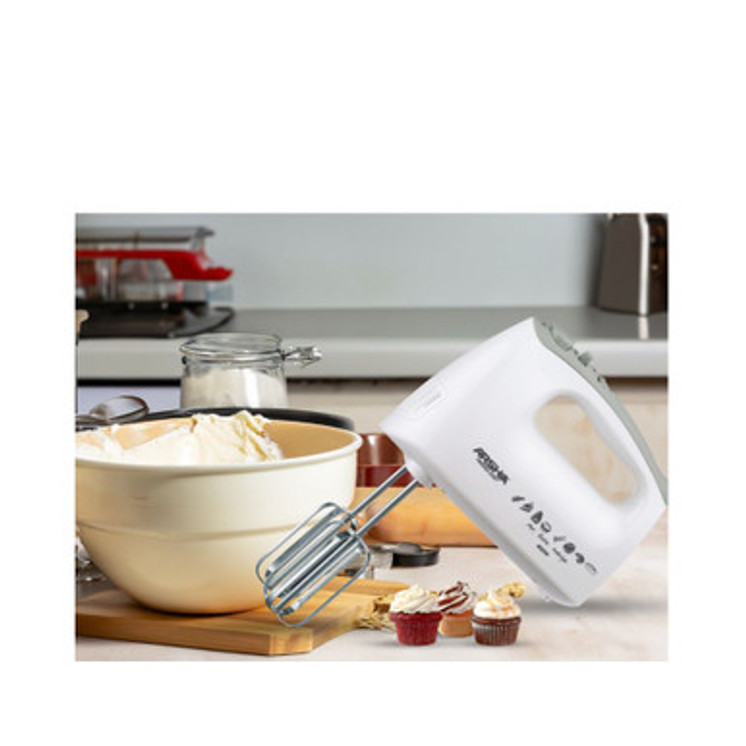 Arshia Hand Mixer White with 5 Speed Control BS Plug