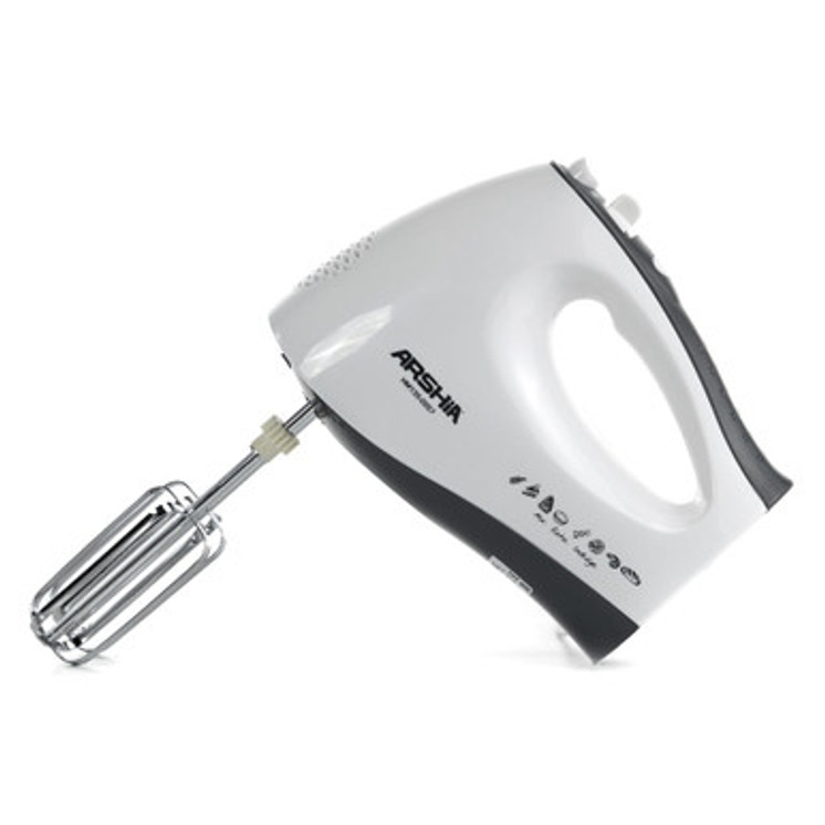 Arshia Hand and stand Mixer with Bowl and BS plug White