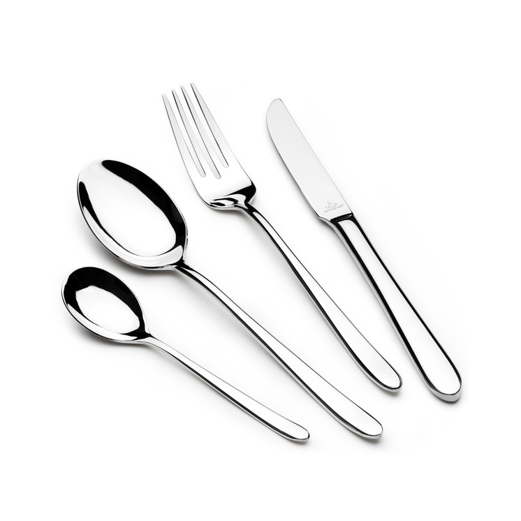 Arshia Stainless Steel Cutlery Set 86pc Silver Shining