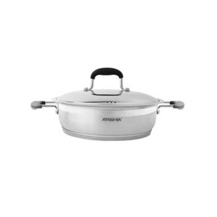 Stainless Steel Double Handle Fry pan