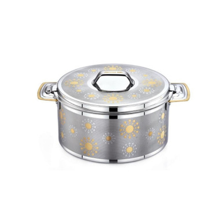 Arshia  Stainless Steel Hot Pot  Bubble Design Gold-Plated