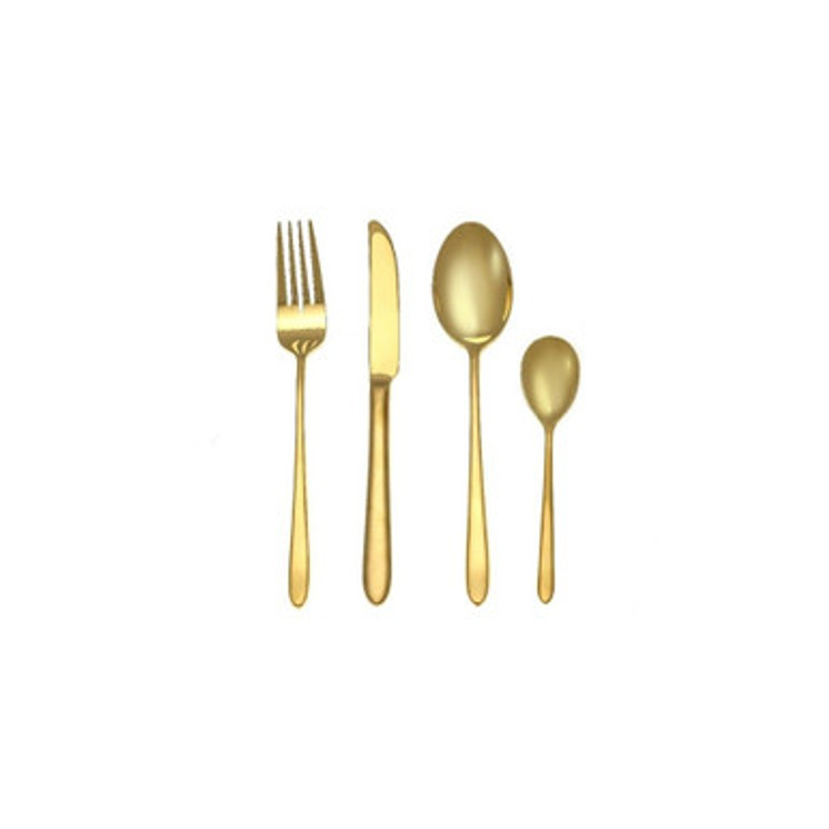 Arshia Gold Matte Cutlery Set 86 Piece TM1401GS