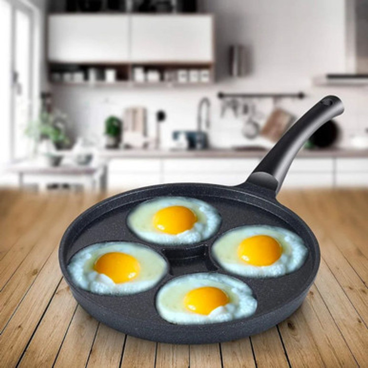 Arshia Non-stick Egg Pan 4pc Cup Granite Coating