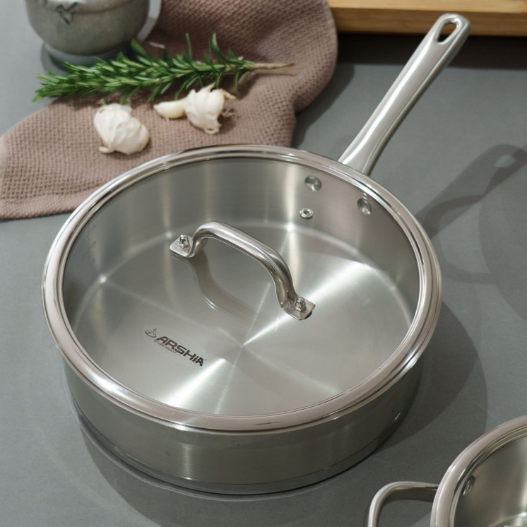 Arshia Stainless Steel Cookware Set 8pc