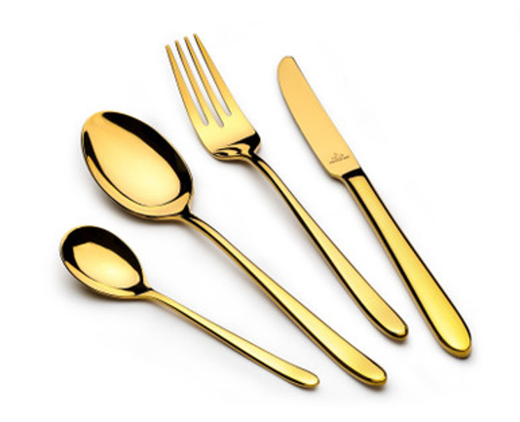 Arshia Stainless Steel Cutlery Set 48pcs Gold TM1401G