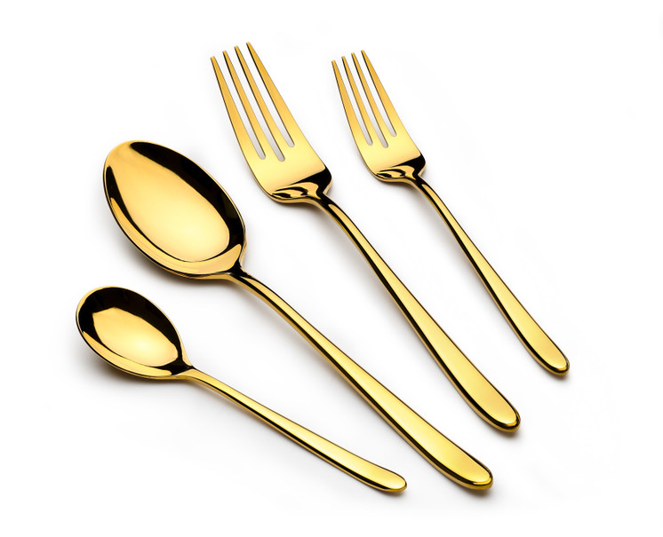Arshia Stainless Steel Cutlery Set 48pcs Gold TM1401G