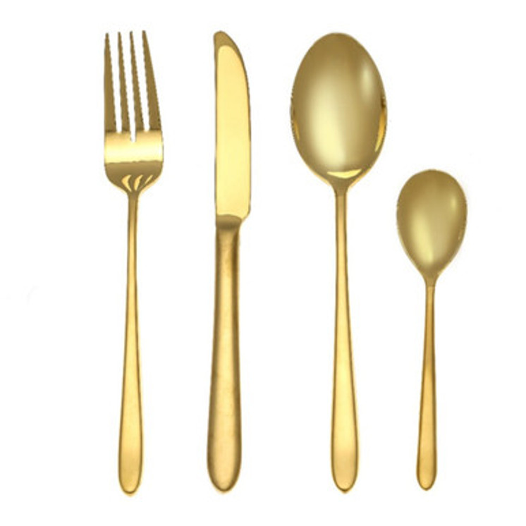 Arshia Stainless Steel Cutlery Sets 38pcs Gold TM1401G
