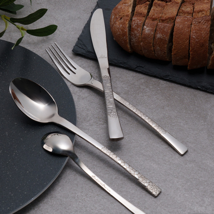 Arshia 50-piece Silver Cutlery Set