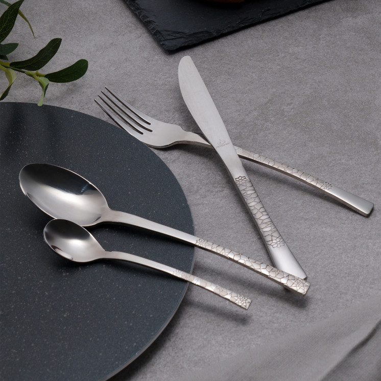 Arshia 50-piece Silver Cutlery Set