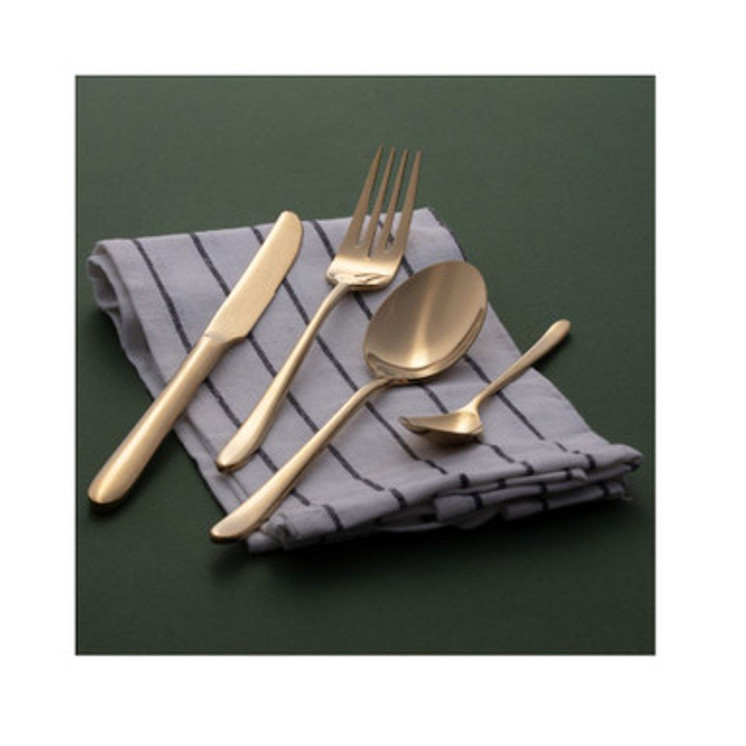 Arshia Premium Stainless Steel Cutlery Set 48pcs Gold
