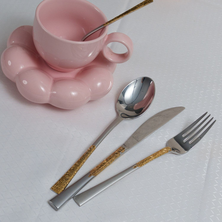 Arshia  Premium Stainless Steel Cutlery Sets 26pcs Gold & Silver