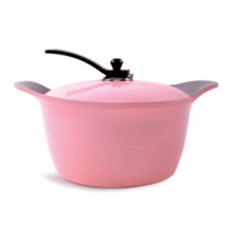 Arshia Ceramic Coated Casserole 32cm Pink