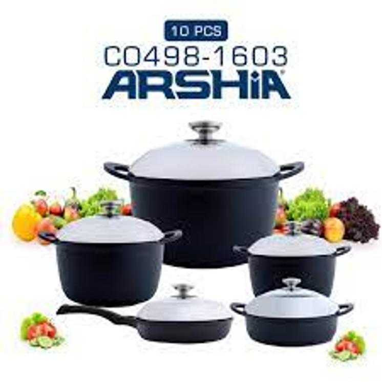 Arshia 10pcs DC Cookware Set CO498