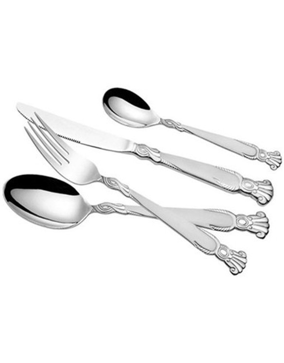 Arshia 38Pcs Cutlery Set With Stand  Silver TM130S