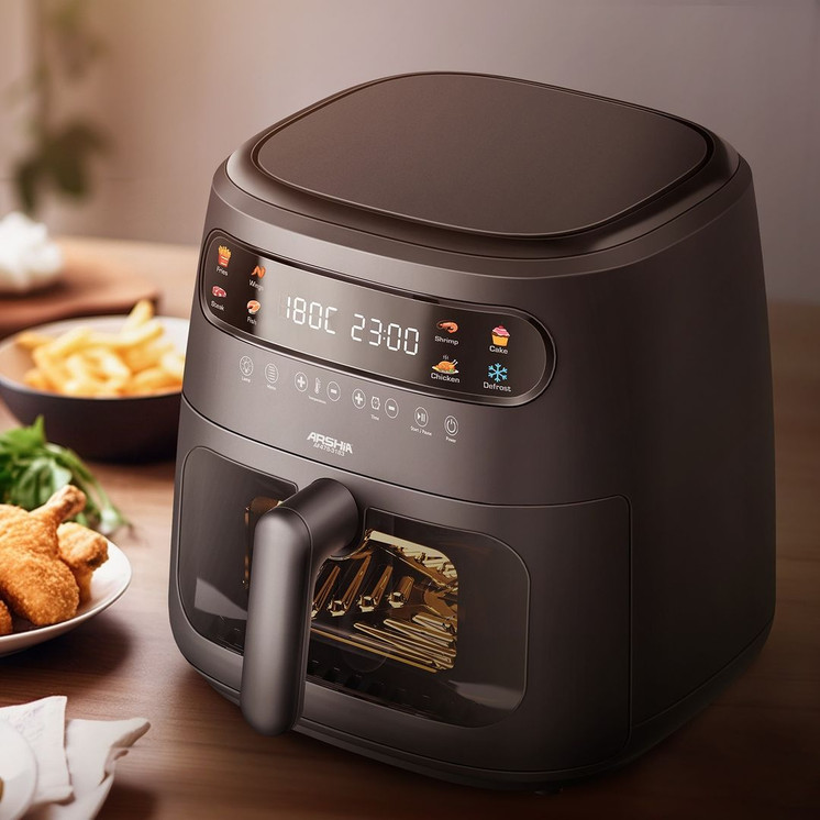 Arshia multifunctional Air Fryer 8L Black