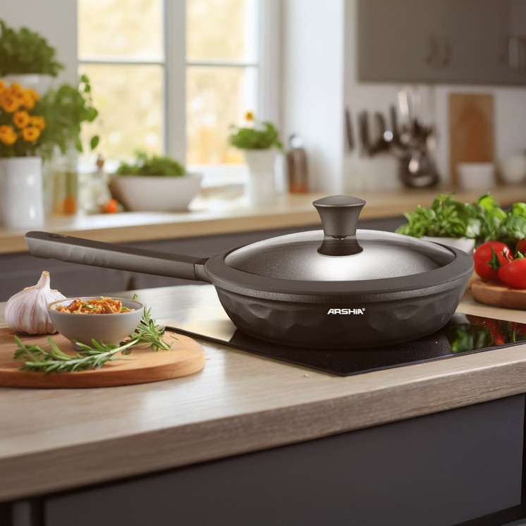 Arshia Fry Pan with Lid 28cm