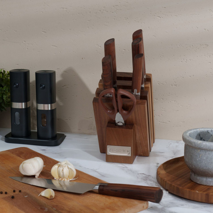 Arshia 8pcs German Steel Knife Set