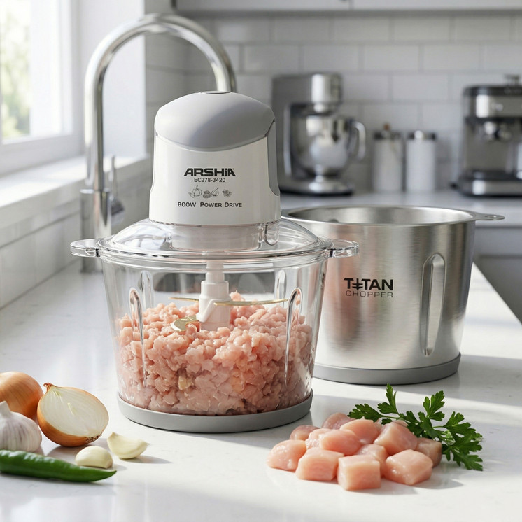 Arshia Electric Chopper 3L (White)