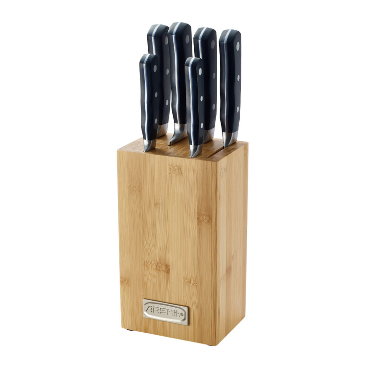 Arshia 7-piece Knife Set with Wooden Block