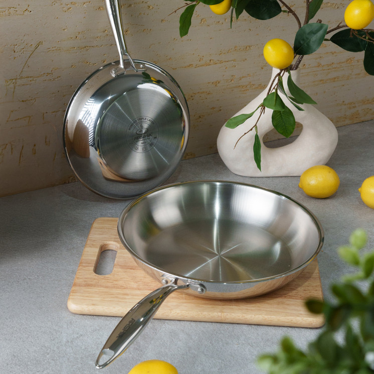 Arshia 30cm Tri-Ply Stainless Steel Fry Pan