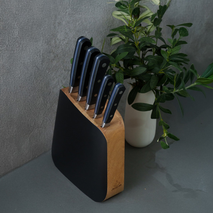 Arshia 6-piece Knife Set with Wooden Stand